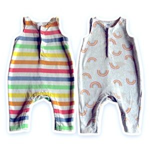 Two Bright and Comfy Baby Jumpers (6-12M)